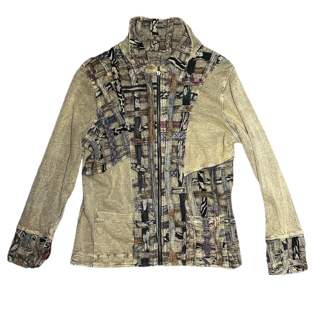 Insane Patchwork Zip Up Hoodie